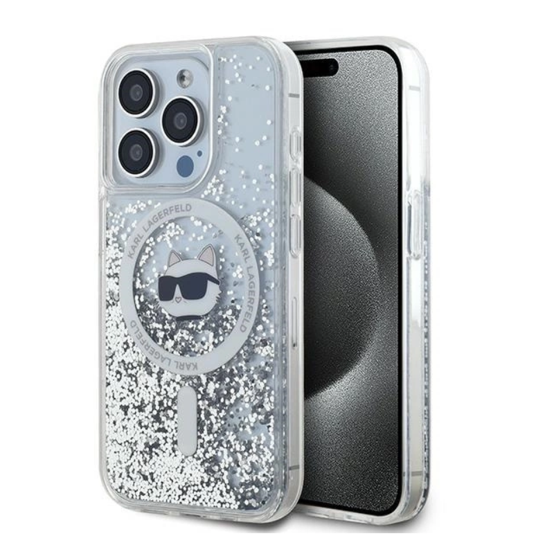 Karl Lagerfeld KLHMP15XLGCHSGH Back Case for Apple iPhone 15 Pro Max