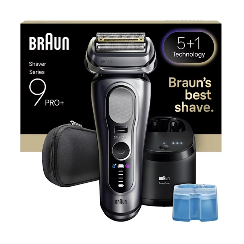 Braun Series 9 Pro+ 9667CC Skustuvas Apkarpymo mašinėlė Sidabras