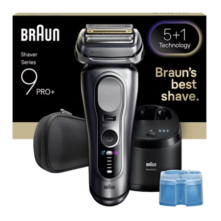 Braun Series 9 Pro+ 9667CC Skustuvas Apkarpymo mašinėlė Sidabras