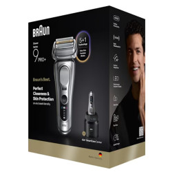 Braun Series 9 Pro+ 9667CC Skustuvas Apkarpymo mašinėlė Sidabras