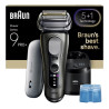 Braun Series 9 Pro+ 9675cc Skustuvas Apkarpymo mašinėlė Pilka, Sidabras