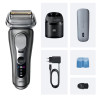 Braun Series 9 Pro+ 9675cc Skustuvas Apkarpymo mašinėlė Pilka, Sidabras