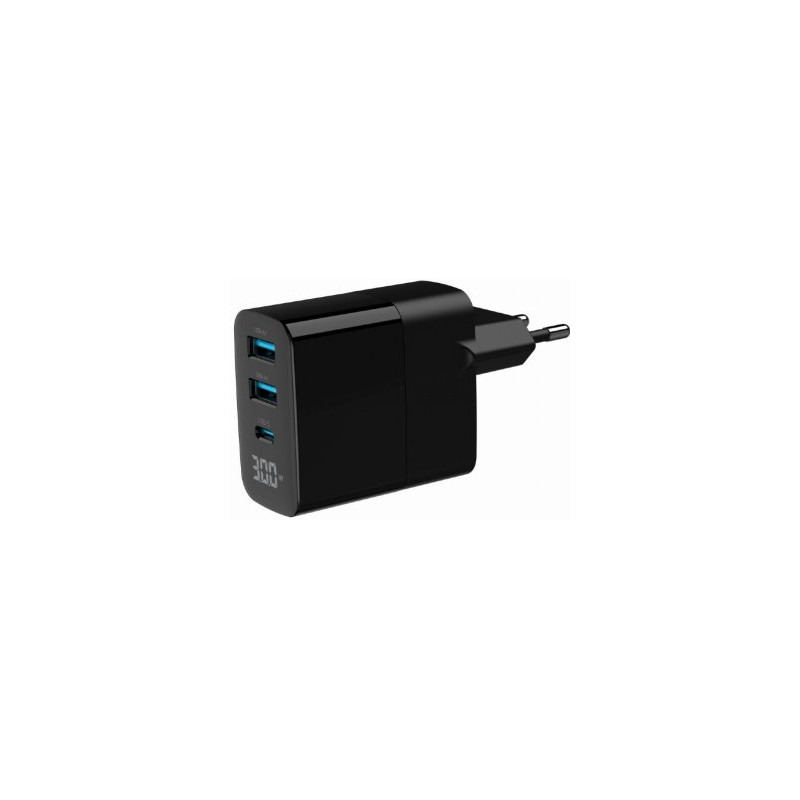 Gembird 3-port GaN Charger 30W