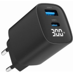 Gembird TA-UC-PDQC30LCD-BK-01