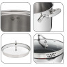 Tefal Duetto+ Cookware set with 10 elements (G732SA55)