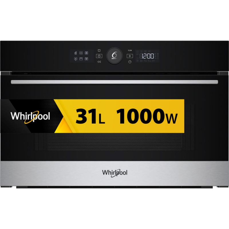 Whirlpool WMD54MX Black, Stainless steel Grill microwave Built-in 31 L 1000 W