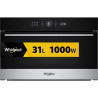Whirlpool WMD54MX Juoda, Nerūdijančiojo plieno Mikrobangų krosnelė su kepsninės funkcija Įmontuoti 31 L 1000 W