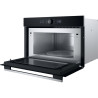 Whirlpool WMD54MX Juoda, Nerūdijančiojo plieno Mikrobangų krosnelė su kepsninės funkcija Įmontuoti 31 L 1000 W