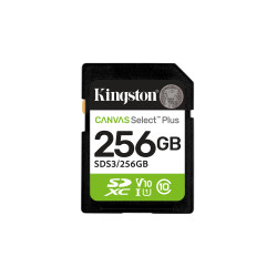 Kingston Technology Canvas Select Plus Gen3 256 GB SD UHS-I Klasės 10