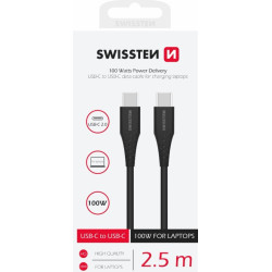 Swissten PD 5A 100W USB-C Data and charging cable 2.5m
