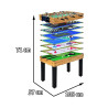 RoGer Gaming Table 12in1 105cm x 57cm x 71cm