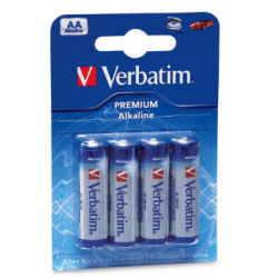 Verbatim Alkaline AA Batteries 4pcs