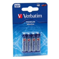 Verbatim Alkaline AAA Batteries 4pcs