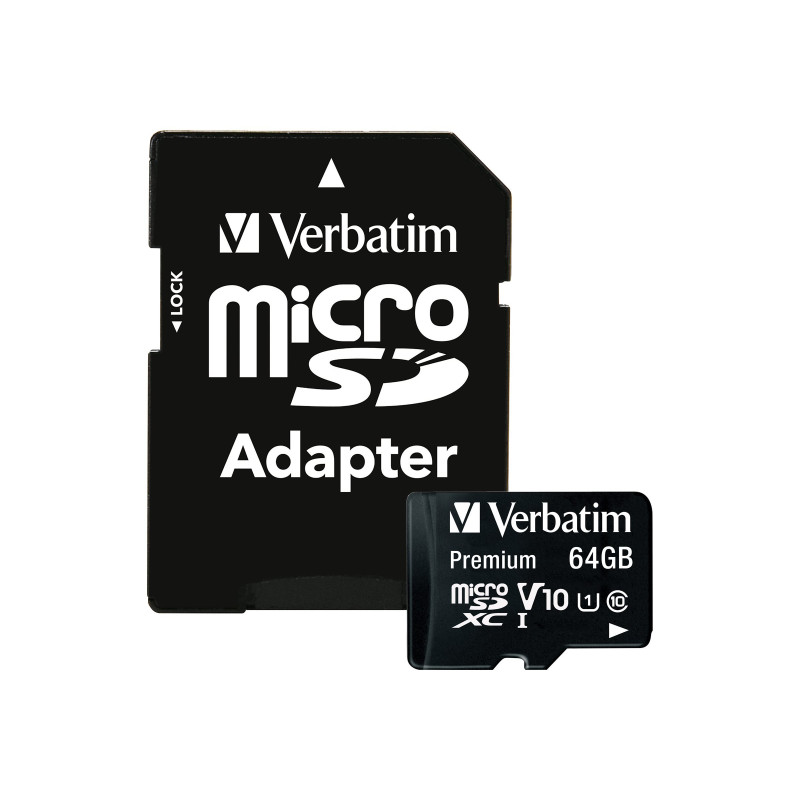 Verbatim Premium Micro SDXC Memory Card 64GB