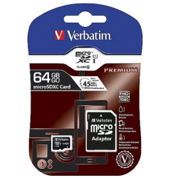 Verbatim Premium Micro SDXC Memory Card 64GB