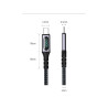 RoGer PD24VB USB-C 4.0 Cable with voltmeter PD240W / 40Gbps / 8K60Hz / 1m