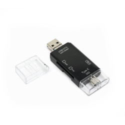 RoGer OTG USB-C/USB/microUSB Cardreader TF / SD + USB 2.0