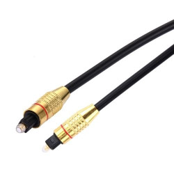 RoGer TOSPD2M SPDIF Toslink Optical Audio Cable 2m golden