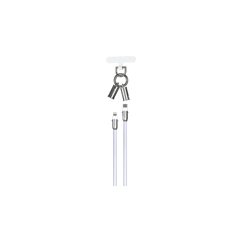 Devia 2in1 Lanyard 27W USB-C - Lightning Cable 1.2m
