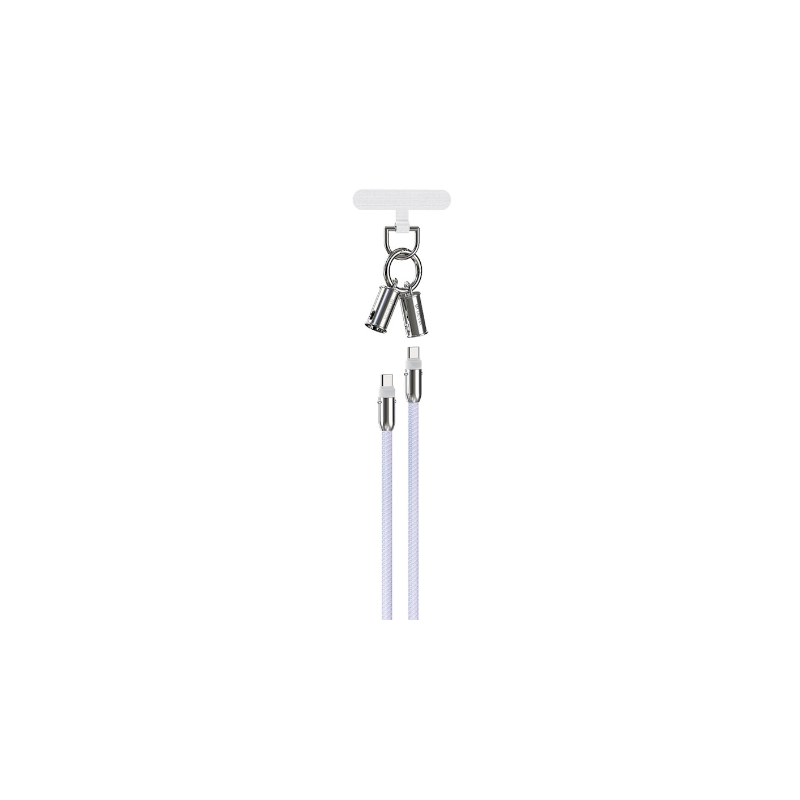 Devia 2in1 Lanyard 60W USB-C - USB-C Cable 1.2m