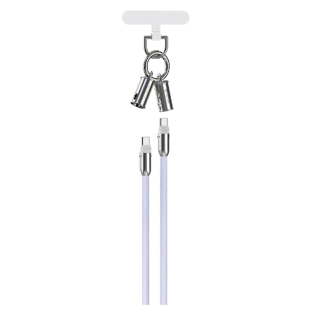 Devia 2in1 Lanyard 60W USB-C - USB-C Cable 1.2m