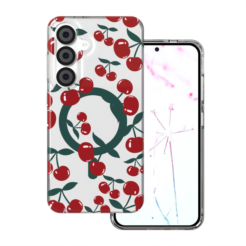 Mocco Cherry Mag Back Case for Samsung Galaxy S24 / S25
