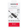 Swissten 8in1 USB-C Hub Aluminium USB-C 100W / HDMI 4K / LAN RJ45 / 2x USB-A / USB-C / SD / MICRO SD