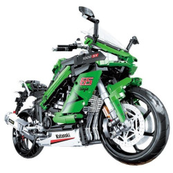 Jie Star Kawasaki Ninja 1000SX Sports Motorcycle Building Blocks Set 2304pcs.