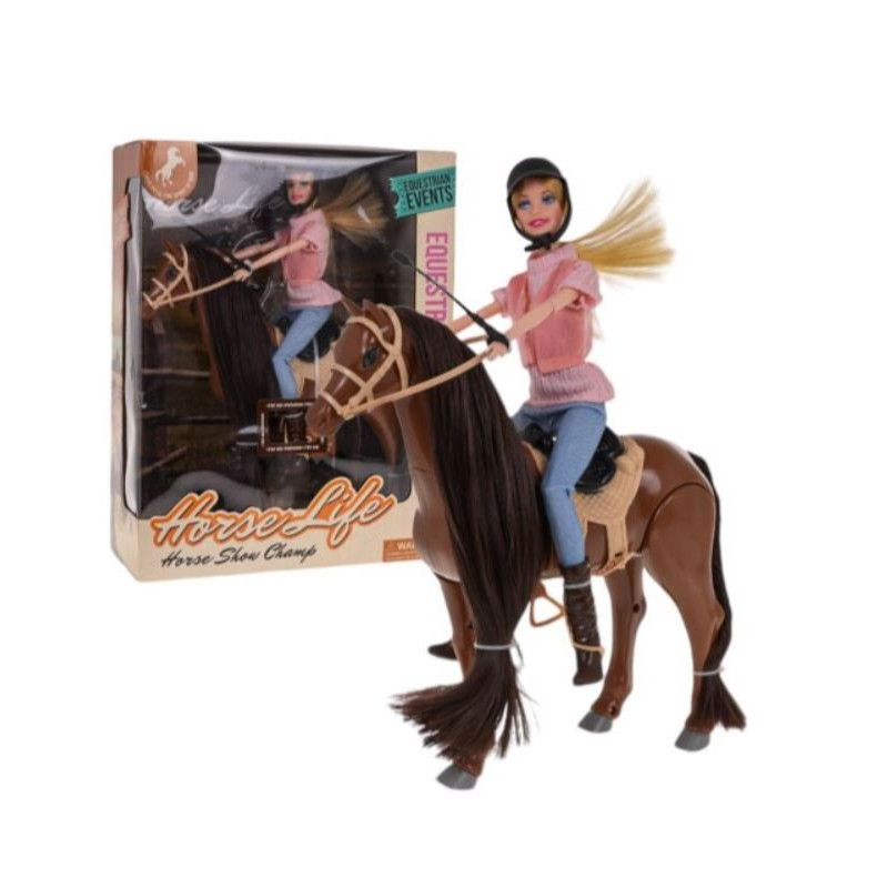 RoGer Doll with Horse + Accessories Set
