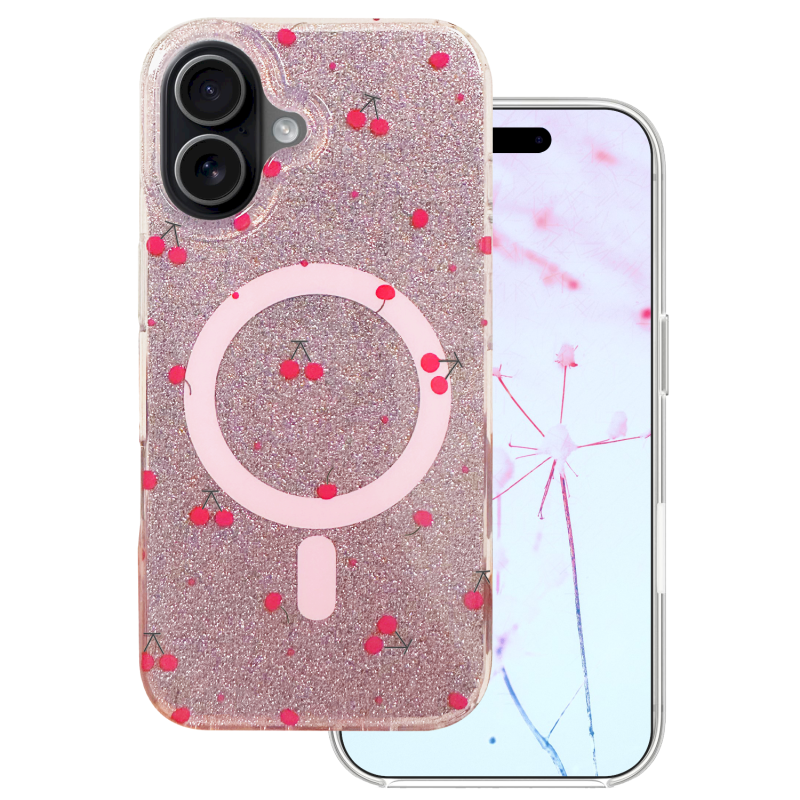 Mocco Cherry Mag Back Case for Apple iPhone 16