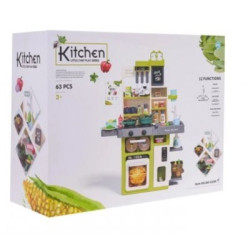 RoGer Kitchen Kitchenette with Light and Sound Function 63 pcs.