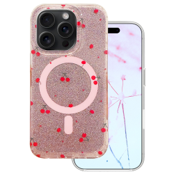 Mocco Cherry Mag Back Case for Apple iPhone 16 Pro