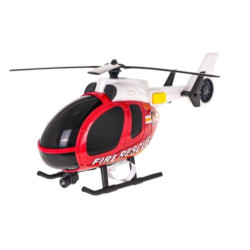 RoGer Helicopter + Fire Department Car Set