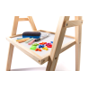 RoGer Double-sided magnetic wooden board + educational accessories 38x38x90cm