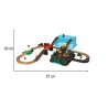 RoGer Train with railway and accessories 55pcs.