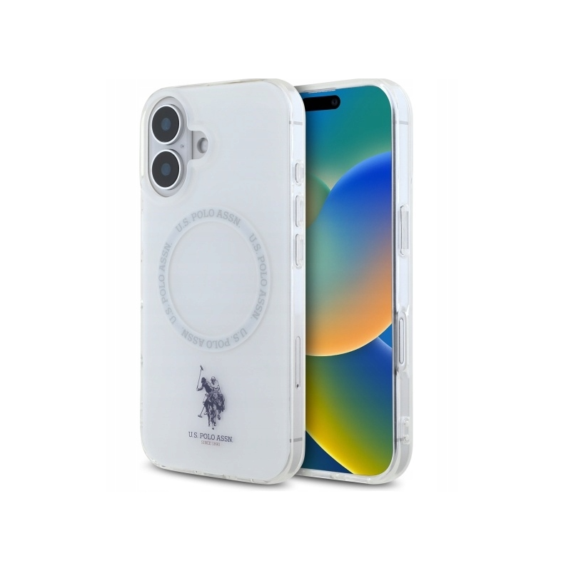 US Polo IML Ring MagSafe Back Case for Apple iPhone 16