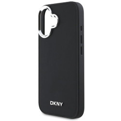 DKNY Plain Silver Logo MagSafe Back Case for Apple iPhone 16