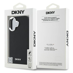 DKNY Plain Silver Logo MagSafe Back Case for Apple iPhone 16