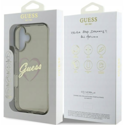 Guess IML Heart Back Case for Apple iPhone 16 Plus