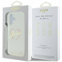Guess IML Heart Back Case for Apple iPhone 16