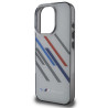 BMW Motorsport IML Random Stripes Back Case for Apple iPhone 16 Pro