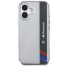 BMW Motorsport IML Vertical Stripe Back Case for Apple iPhone 16 Plus