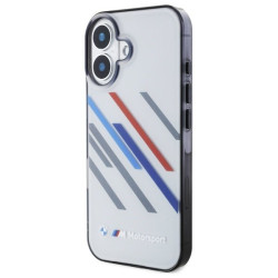 BMW Motorsport IML Random Stripes Back Case for Apple iPhone 16