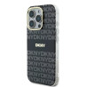 DKNY Repeat Texture Pattern With Stripe Back Case for Apple iPhone 16 Pro Max