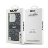 DKNY Repeat Texture Pattern With Stripe Back Case for Apple iPhone 16 Pro Max