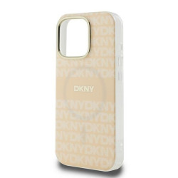 DKNY Repeat Texture Pattern With Stripe Back Case for Apple iPhone 16 Pro Max