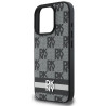 DKNY Checkered Pattern & Printed Stripes Back Case for Apple iPhone 16 Pro