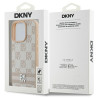 DKNY Checkered Pattern & Printed Stripes Back Case for Apple iPhone 16 Pro