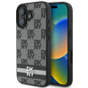 DKNY Checkered Pattern & Printed Stripes Back Case for Apple iPhone 16