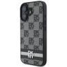 DKNY Checkered Pattern & Printed Stripes Back Case for Apple iPhone 16